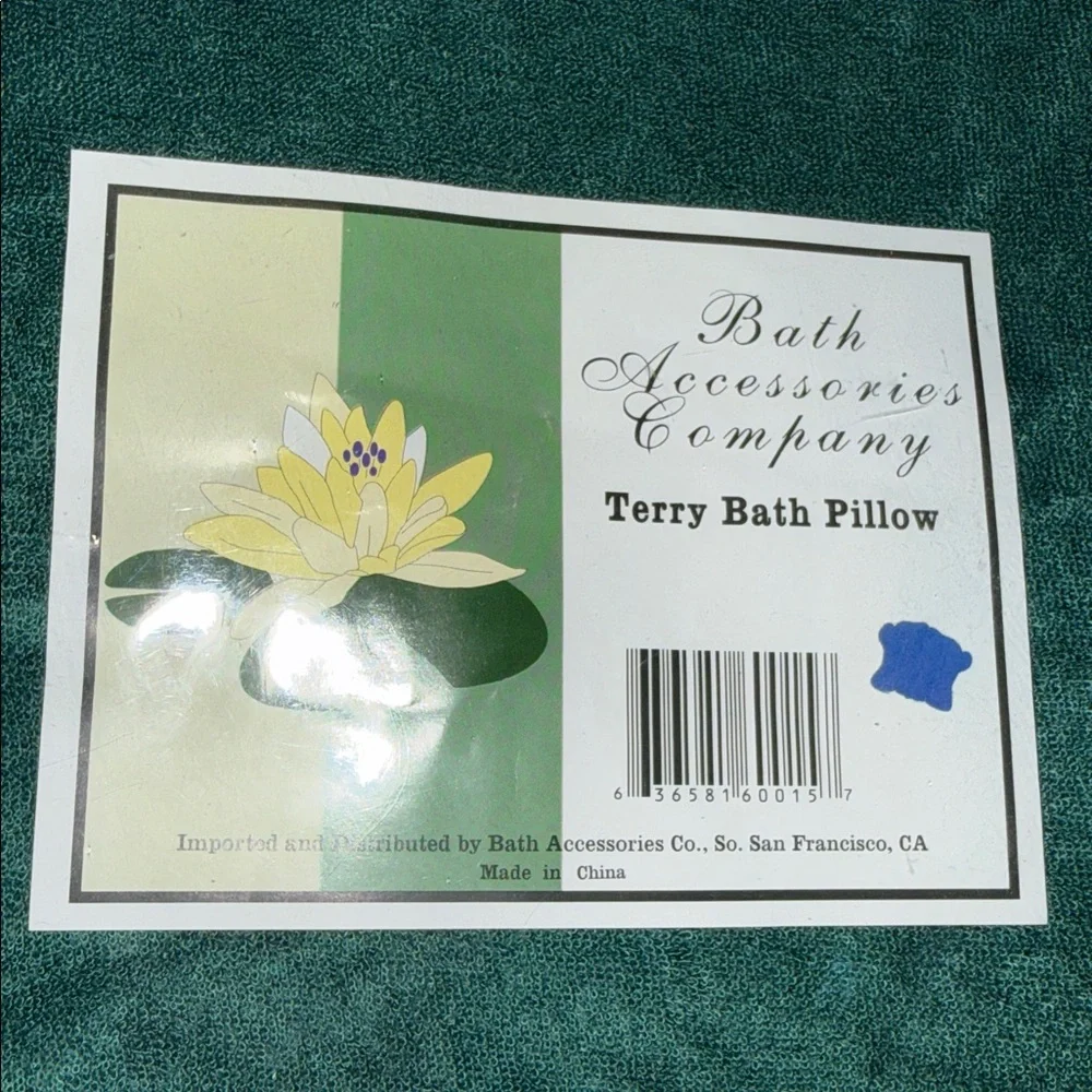 Green Terry Bath‎ Pillow